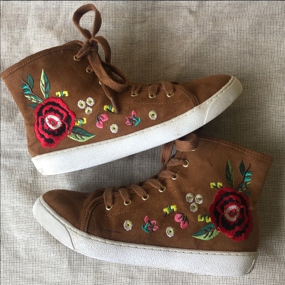 Sam edelman embroidered sneakers shoes Cute - Picture 4 of 8